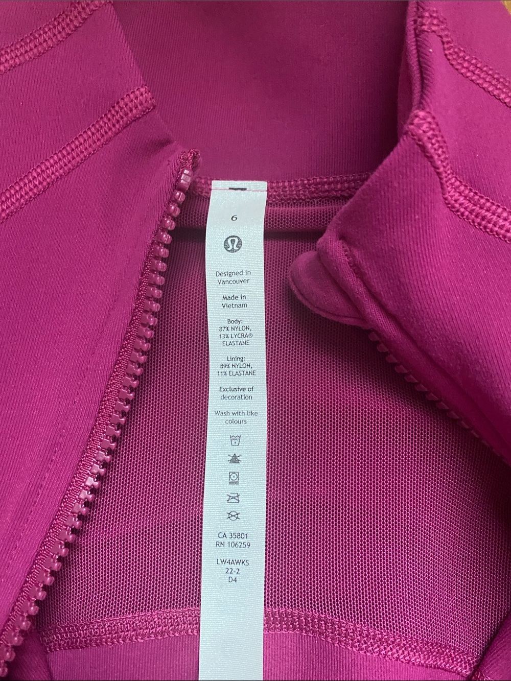 lululemon athletica Deep Raspberry Full-Zip Jacket - Picture 6 of 7